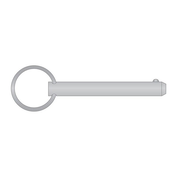 Heritage Industrial Detent Pin, 1/2" x 2", SS 300, Plain DTPS-0500-2000 - main